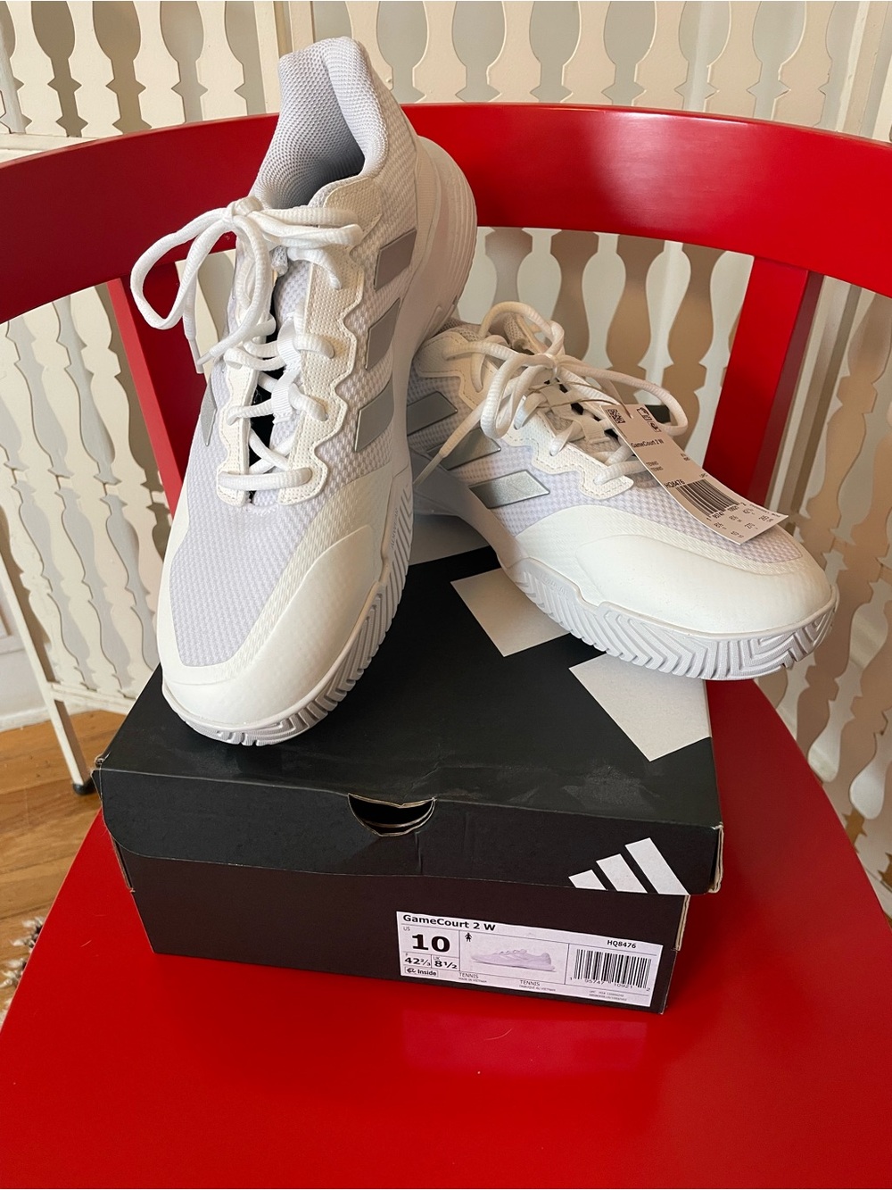 Brand New Adidas Women’s Gamecourt 2 Tennis Shoes - Picture 2 of 10